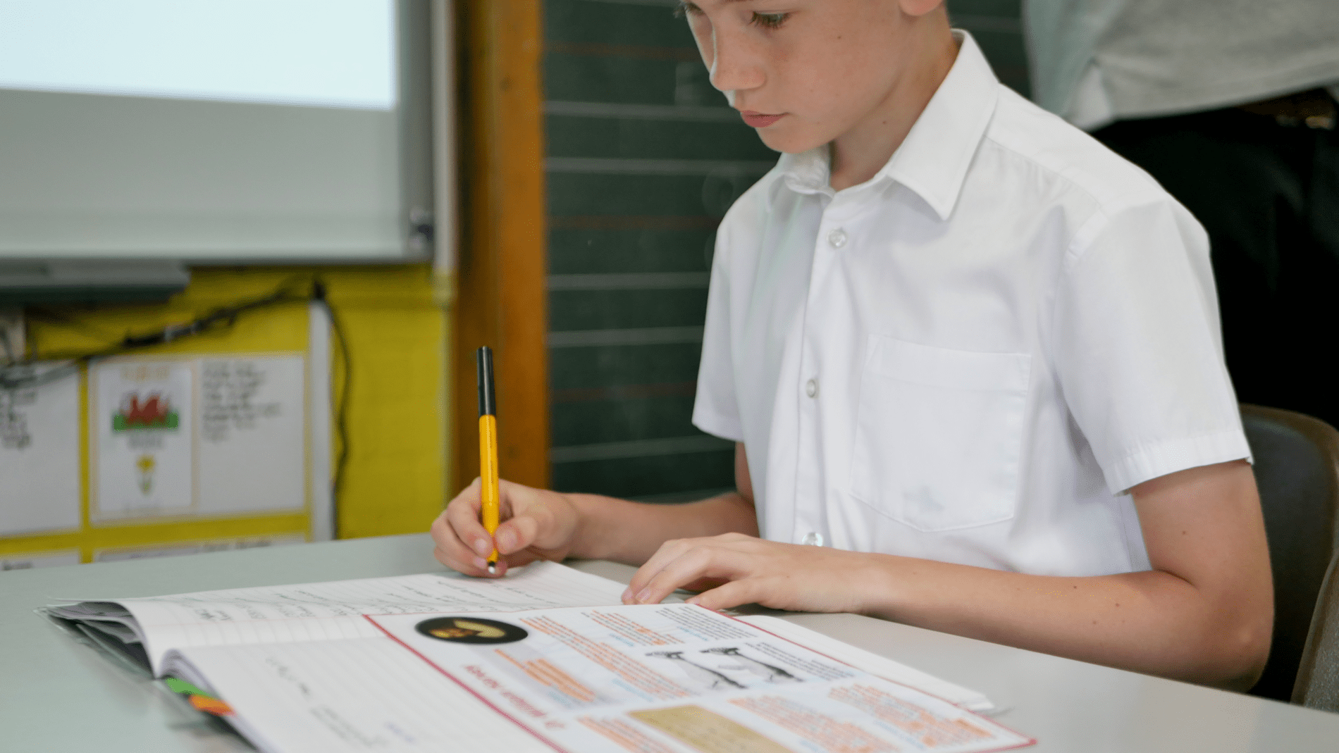 history ks2 pupil in year 6 writing about history at horton kirby primary school