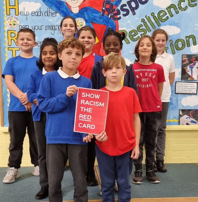 Horton Kirby Joins the Movement for Show Racism the Red Card Day